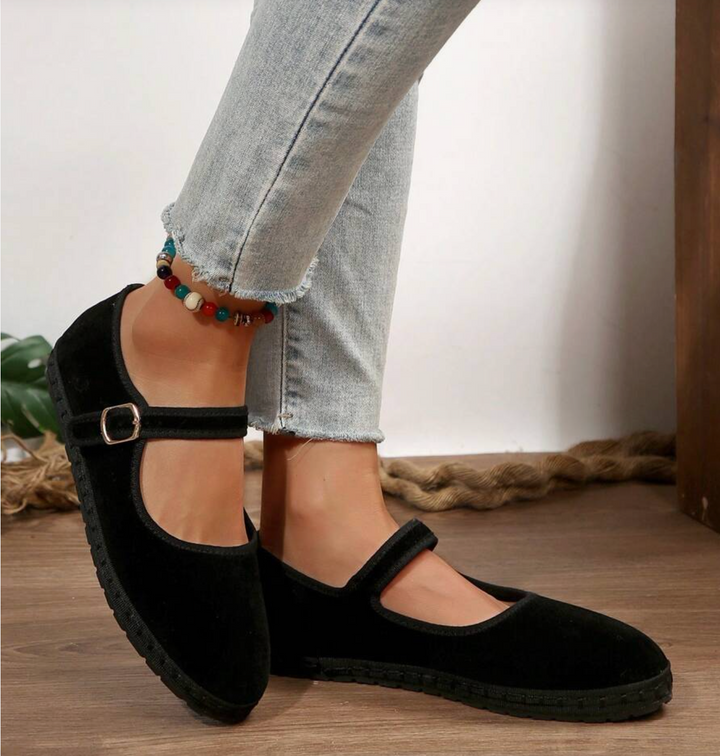 Velvet Elegant Ballet Flats
