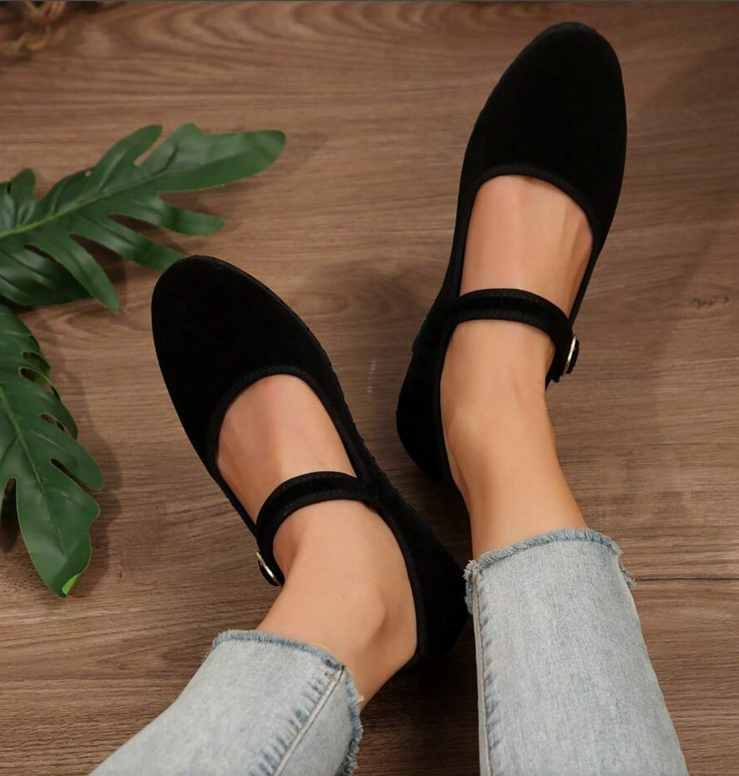 Velvet Elegant Ballet Flats