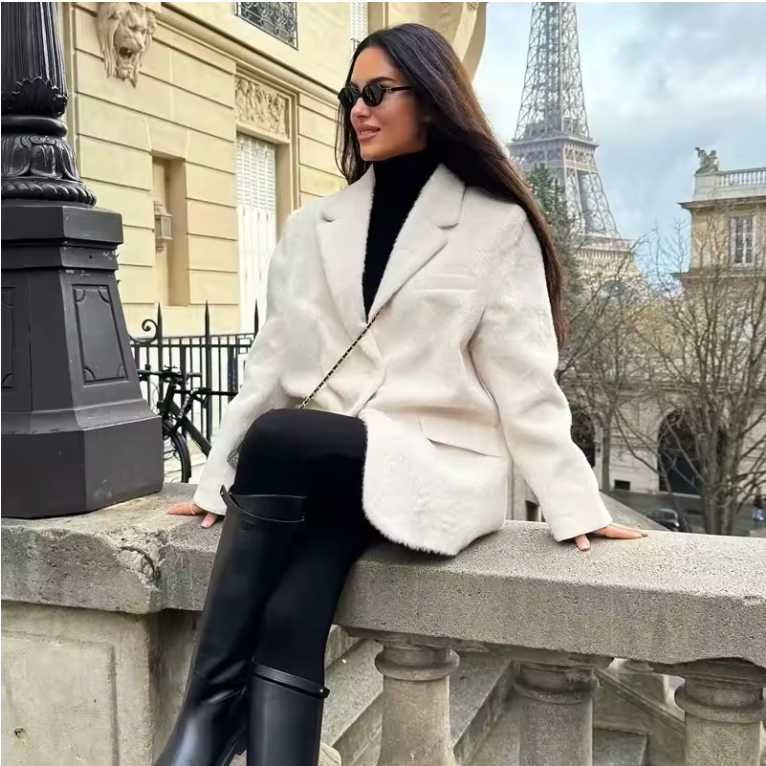 Women's Faux Fur Blazer