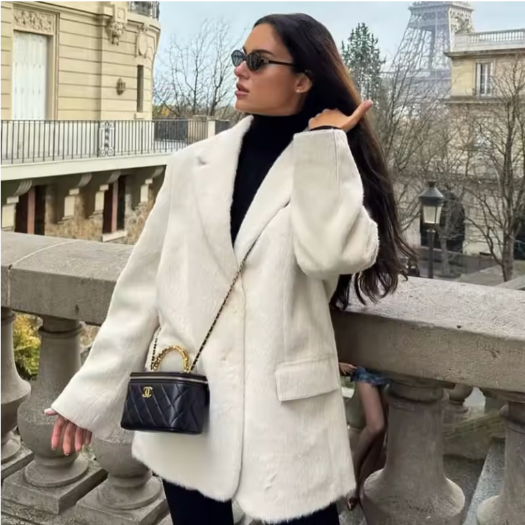 Women's Faux Fur Blazer