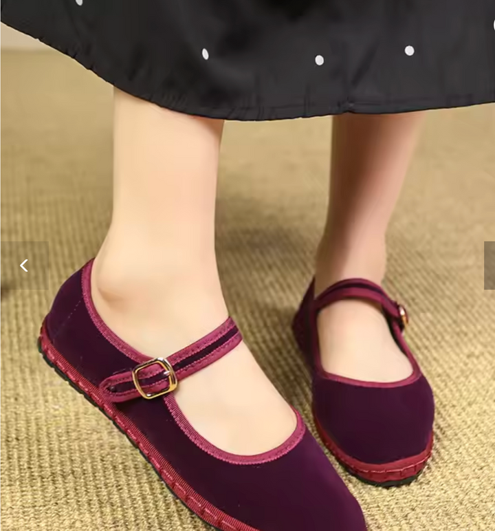 Velvet Style Mary Jane Shoes
