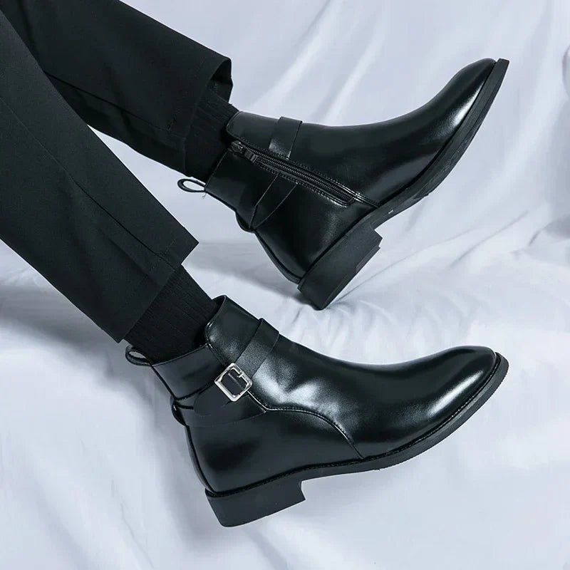 Buckle Chelsea Boots