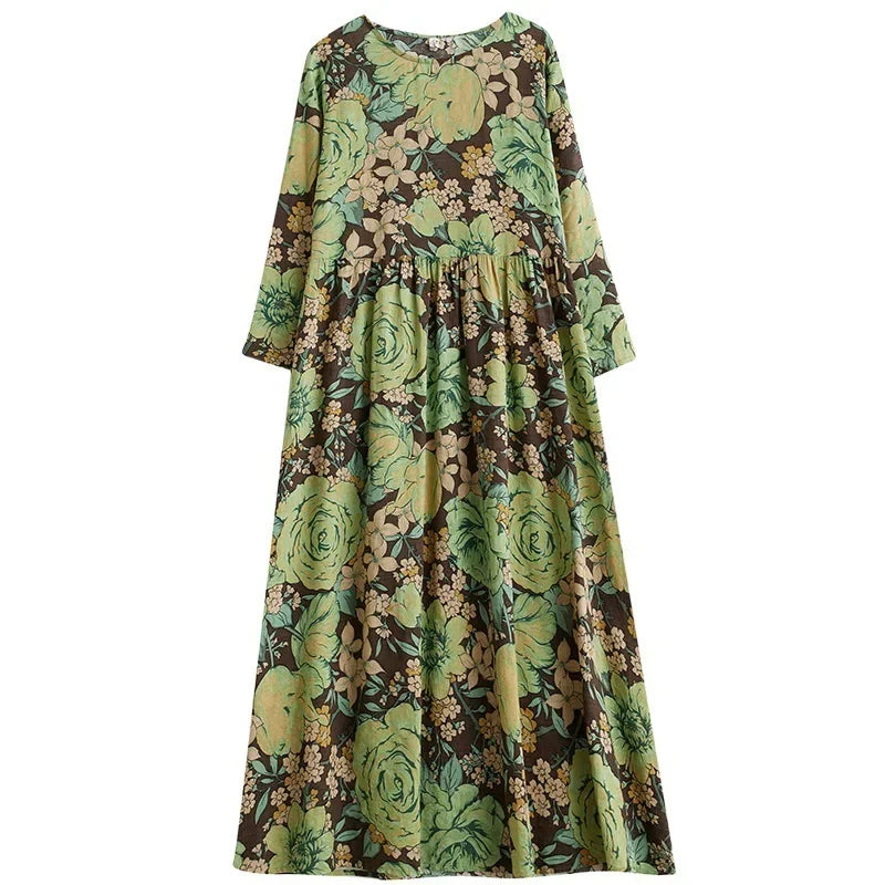 Round Neck Loose Dress