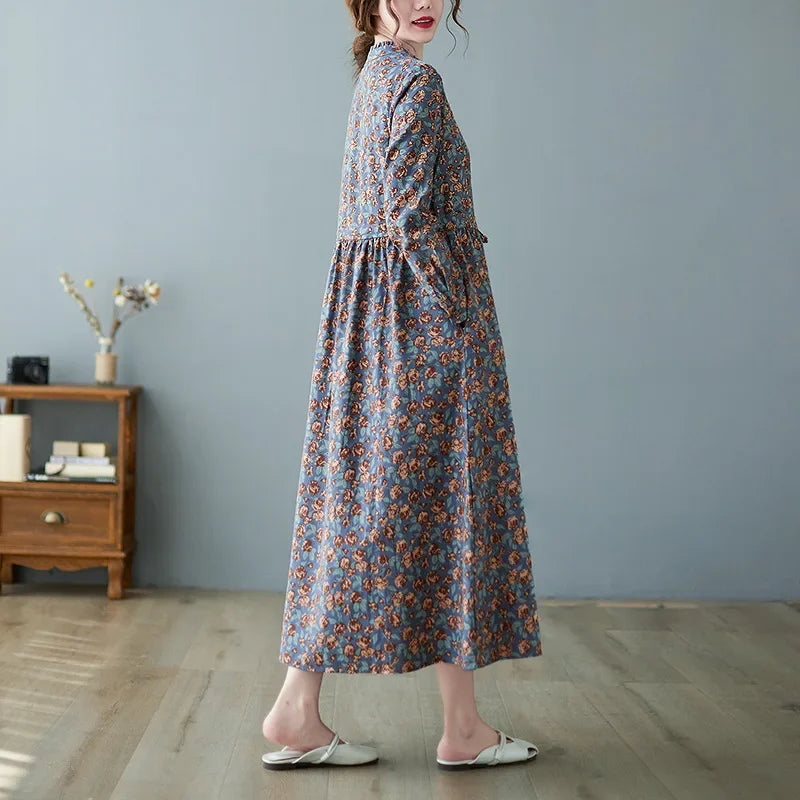Loose Wrap Maxi Dress