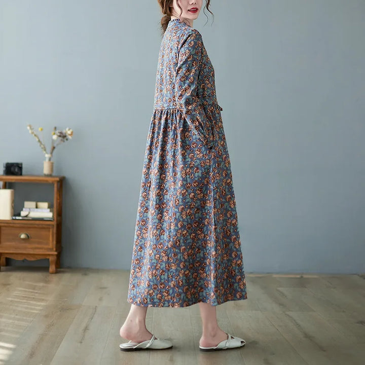 Loose Wrap Maxi Dress