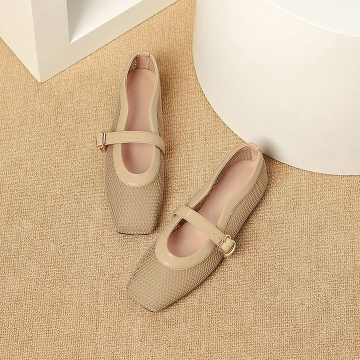 Breathable Air Mesh Flats Mary Janes