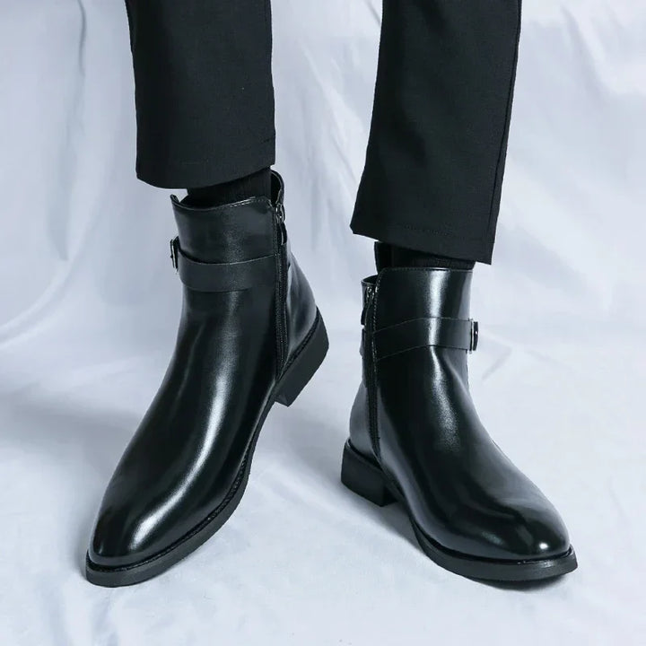 Buckle Chelsea Boots