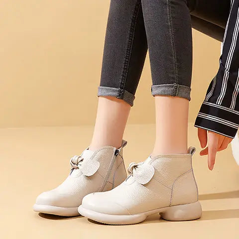 Zip Up Ankle Boots