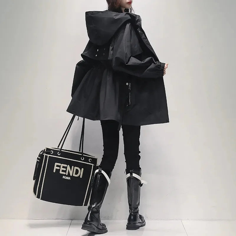 Light Hooded Trench Coat