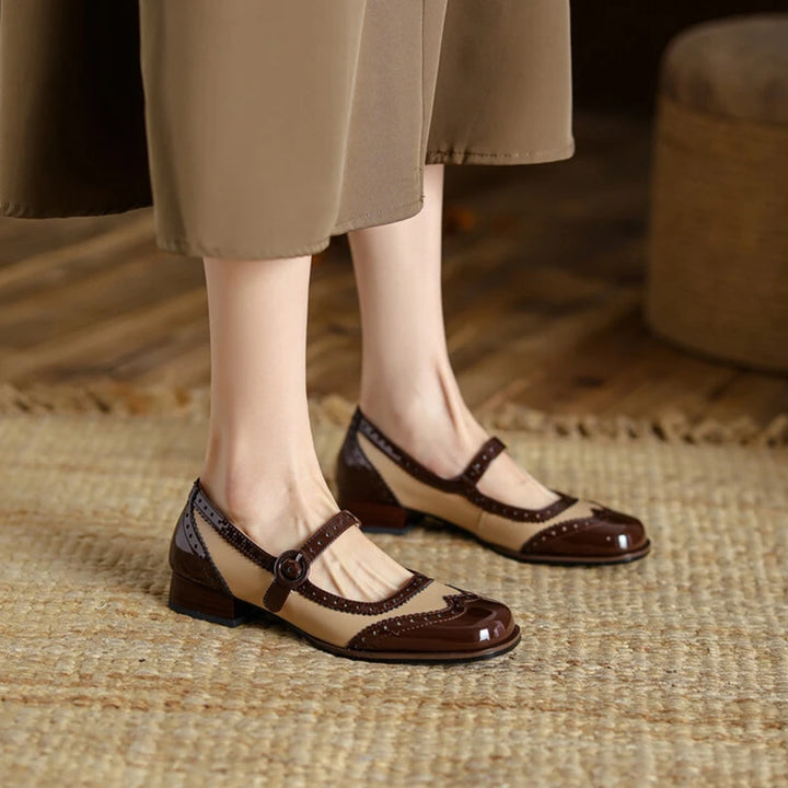 Retro Brogue Pumps