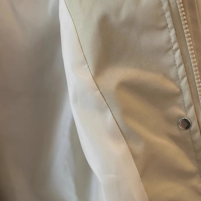 Zipper Trench Coat