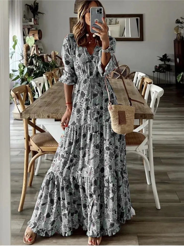 V-neck Maxi Dress