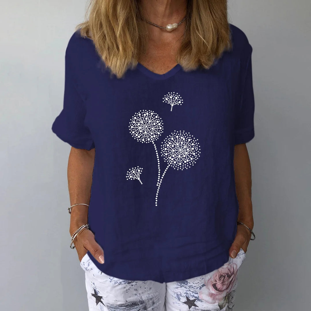 Loose Floral Blouse