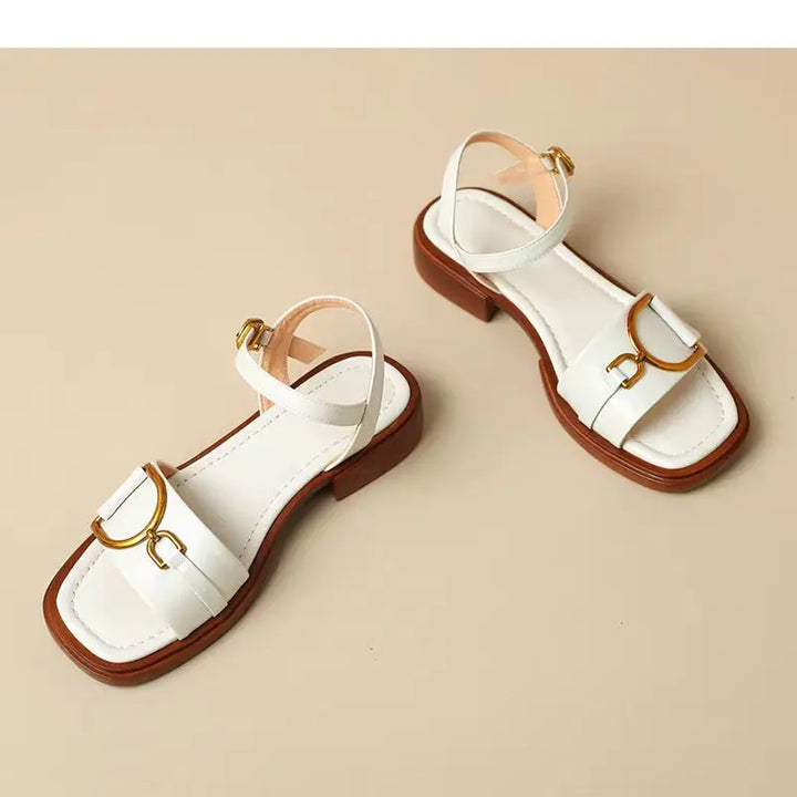 Open buckle Sandals