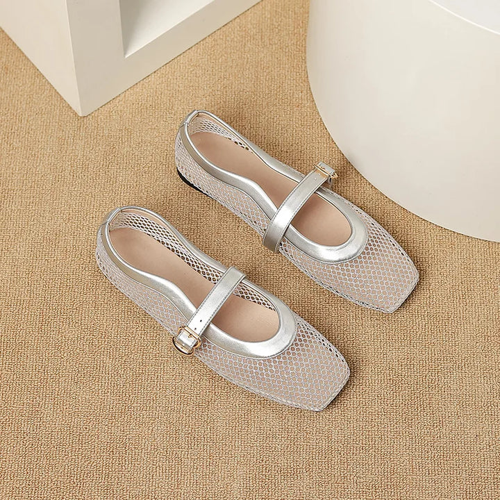 Breathable Air Mesh Flats Mary Janes
