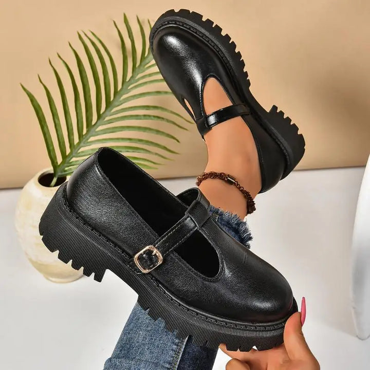 Buckle Platform Shoes
