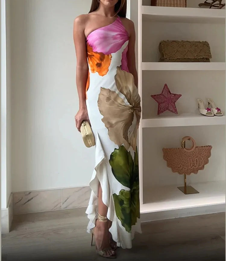 Patchwork Floral Dress