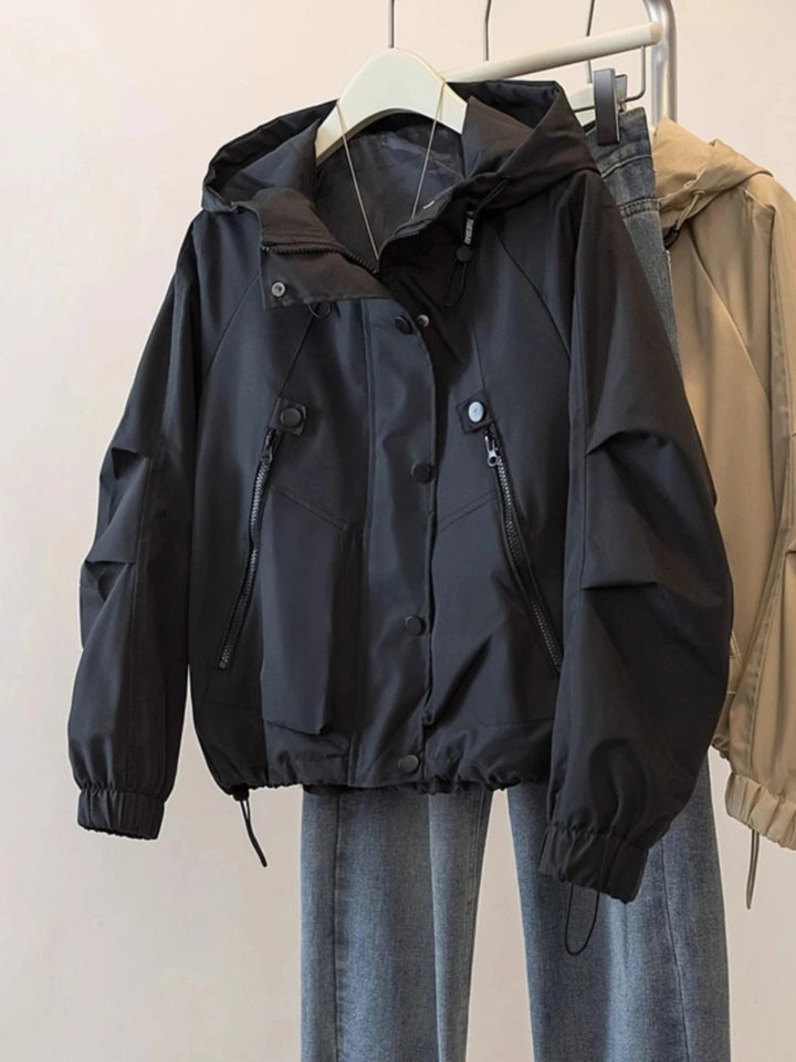 Zipper Trench Coat
