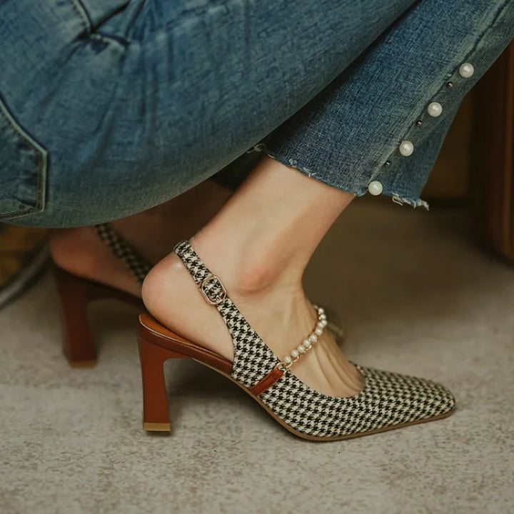 Vintage Plaid Pumps