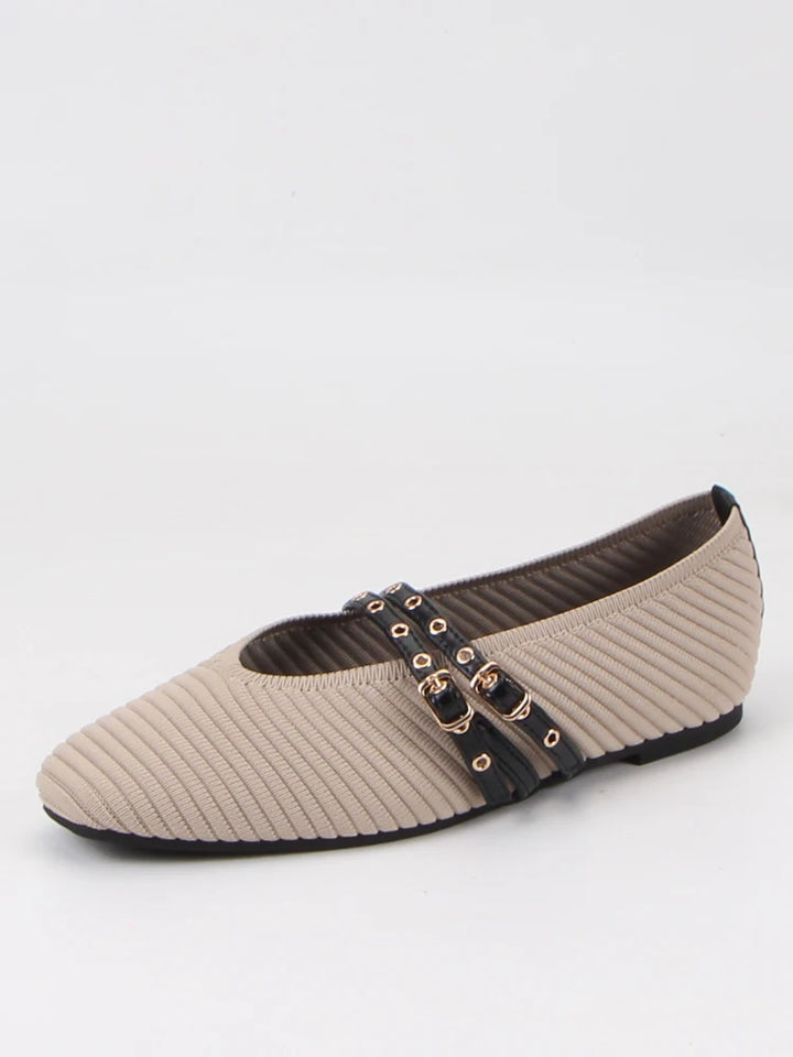 Knitted Breathable Mary Janes Flats Shoes