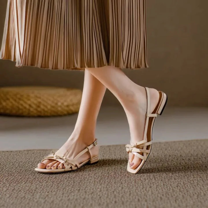 Square Toe Butterfly Sandals