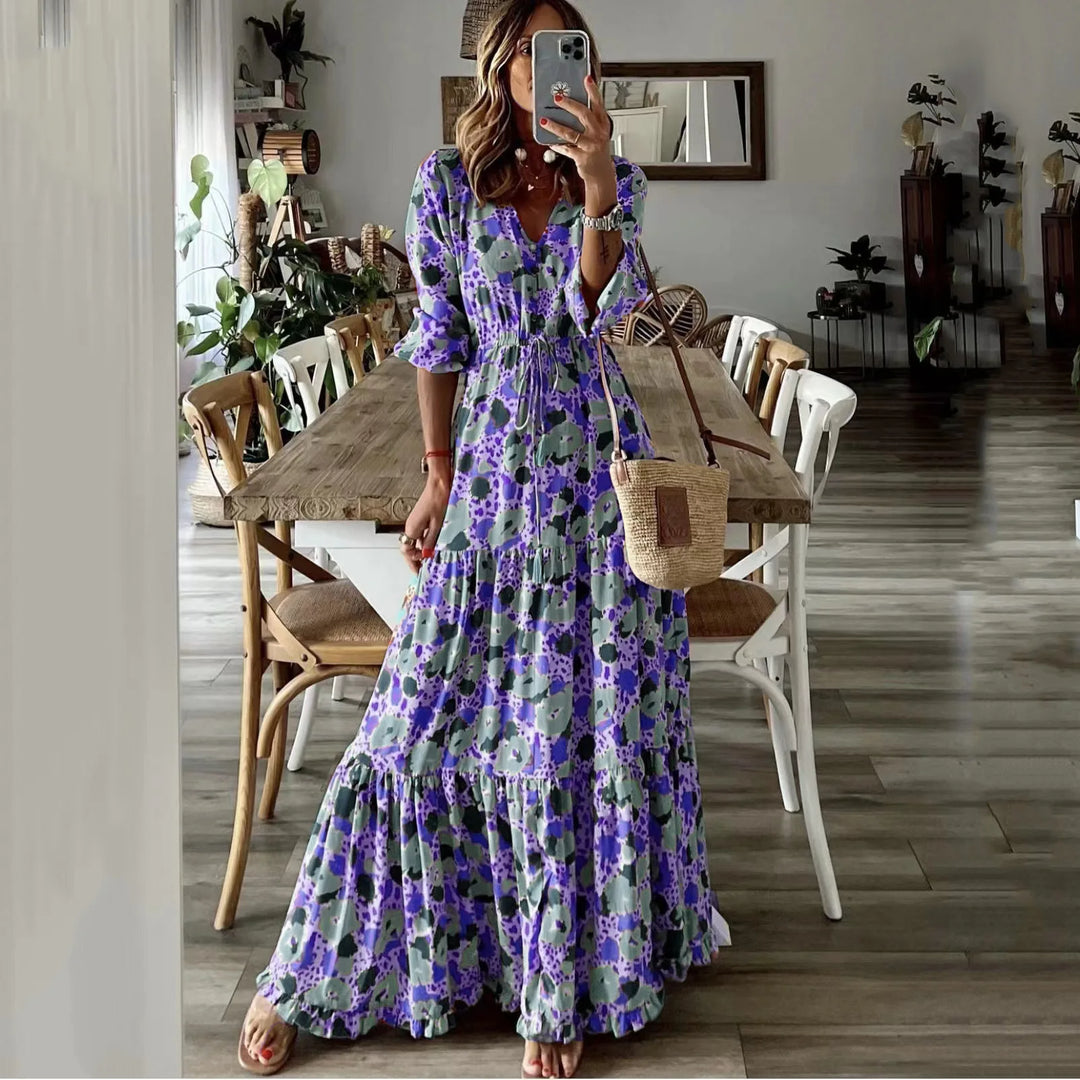 V-neck Maxi Dress