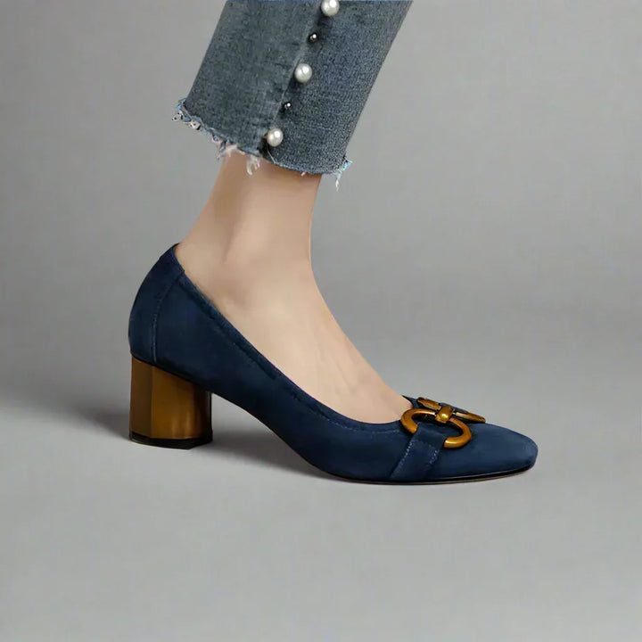 Suede Buckle Sandals