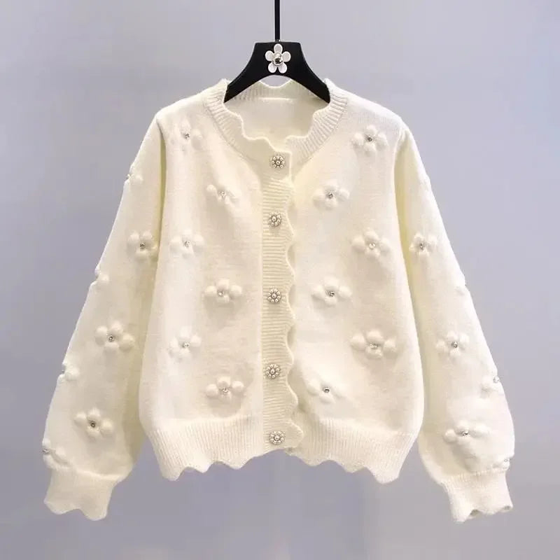 Embroidered Flower Sweater