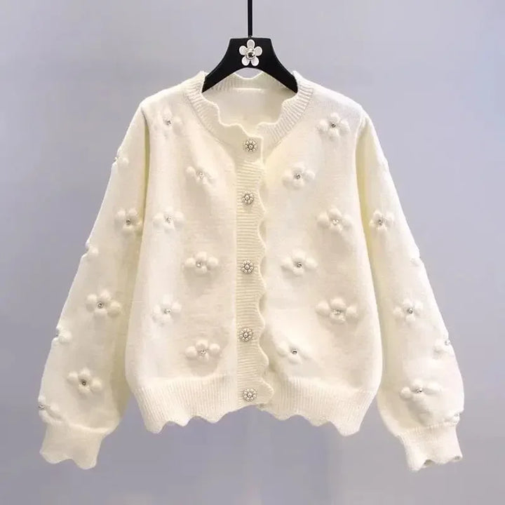 Embroidered Flower Sweater