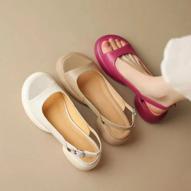 Mid Heel Oxford Shoes