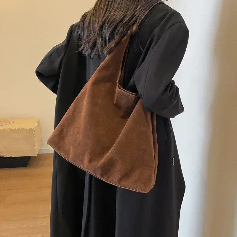 Suede Shoulder Bag