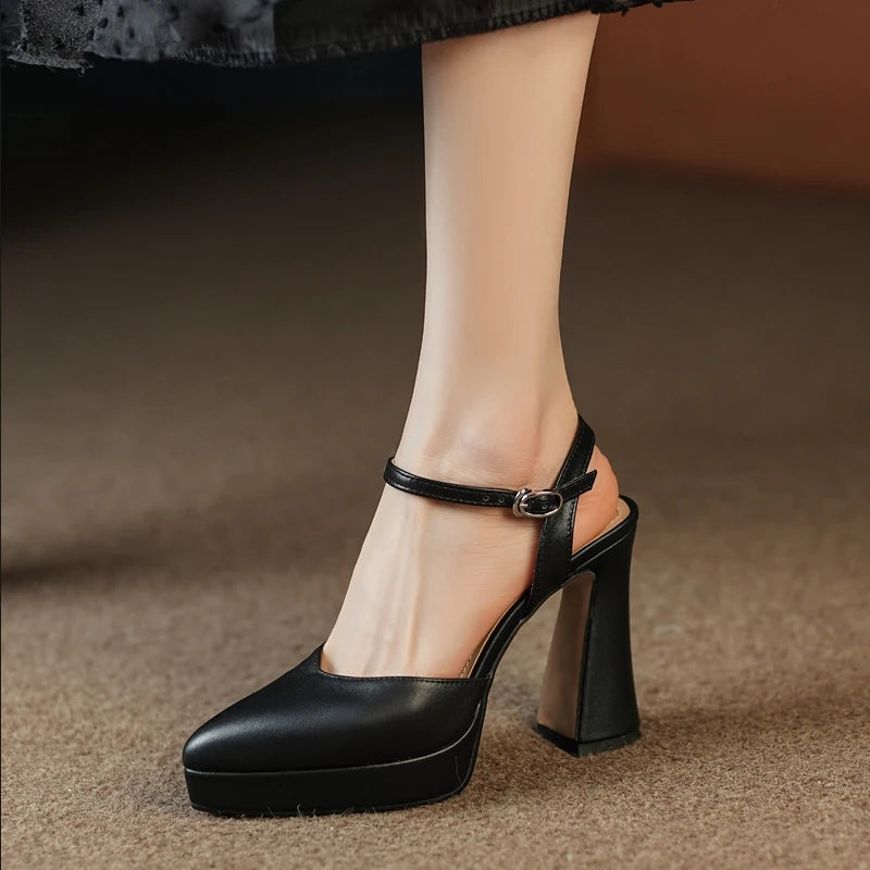High Heel Pointed Toe Sandals