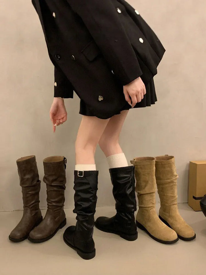 Retro Knee High Boots