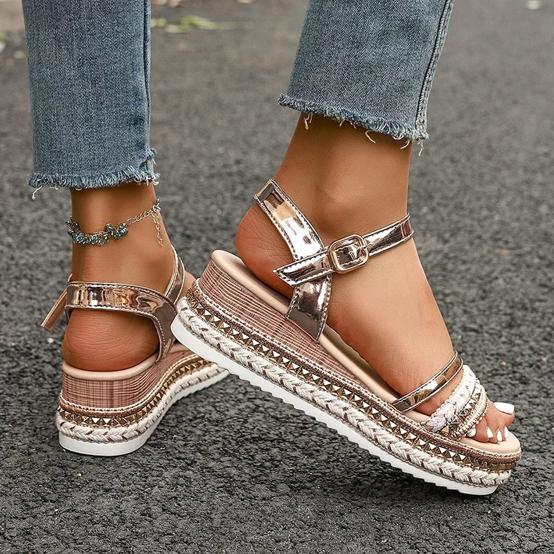 Ankle Strap Platform Sandals
