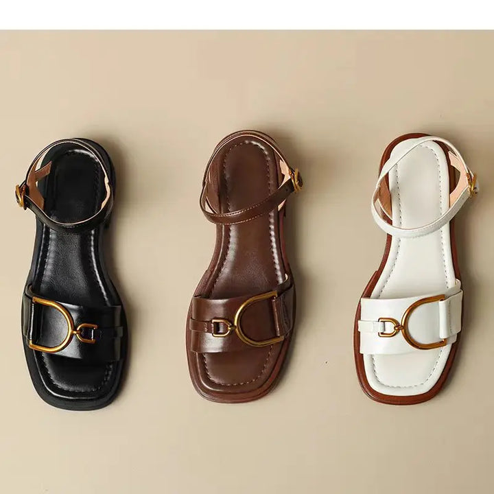 Open buckle Sandals