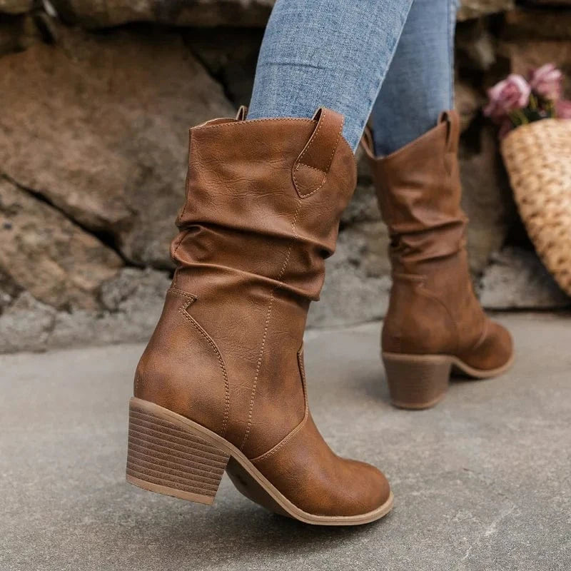 Block Heel Boots