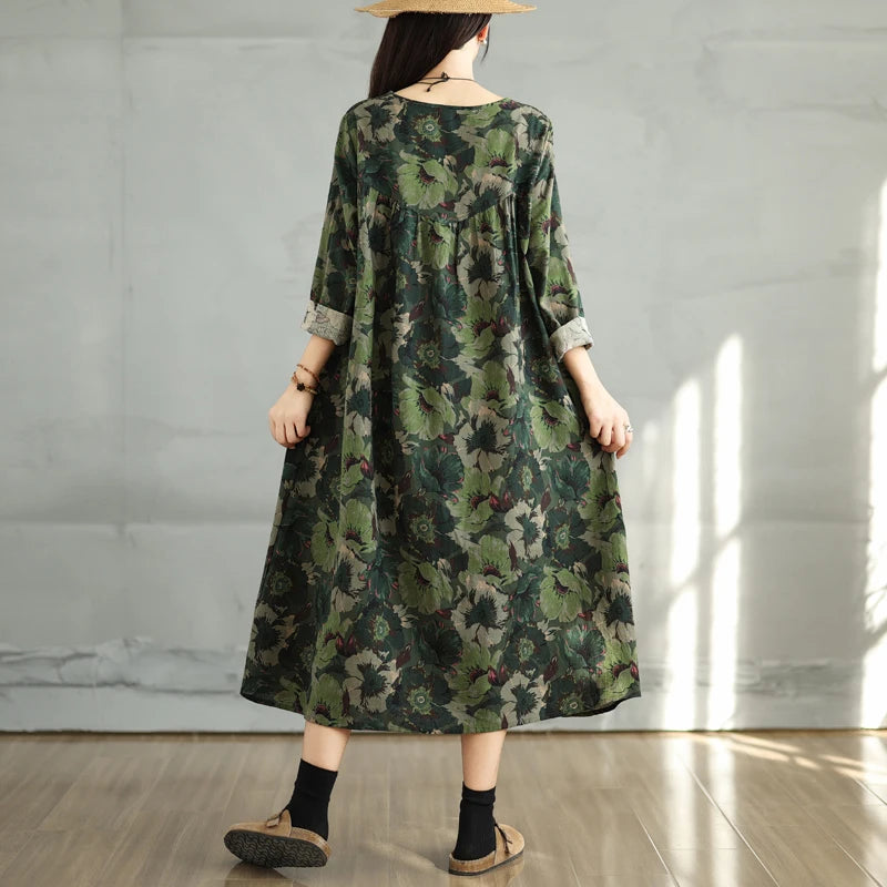 Retro Green Dress