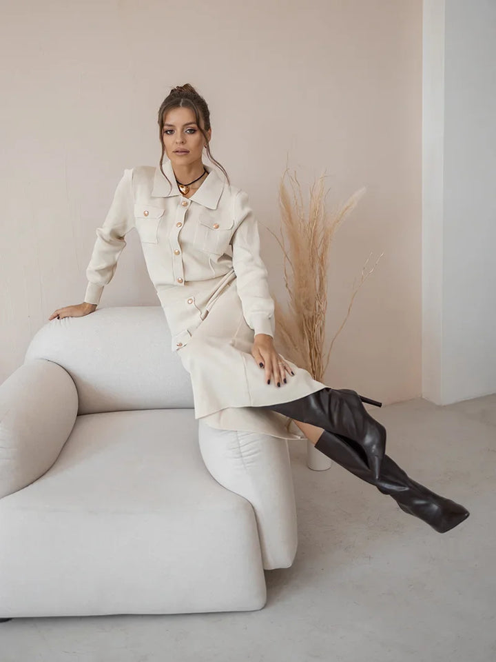 Knitted Blazer Set