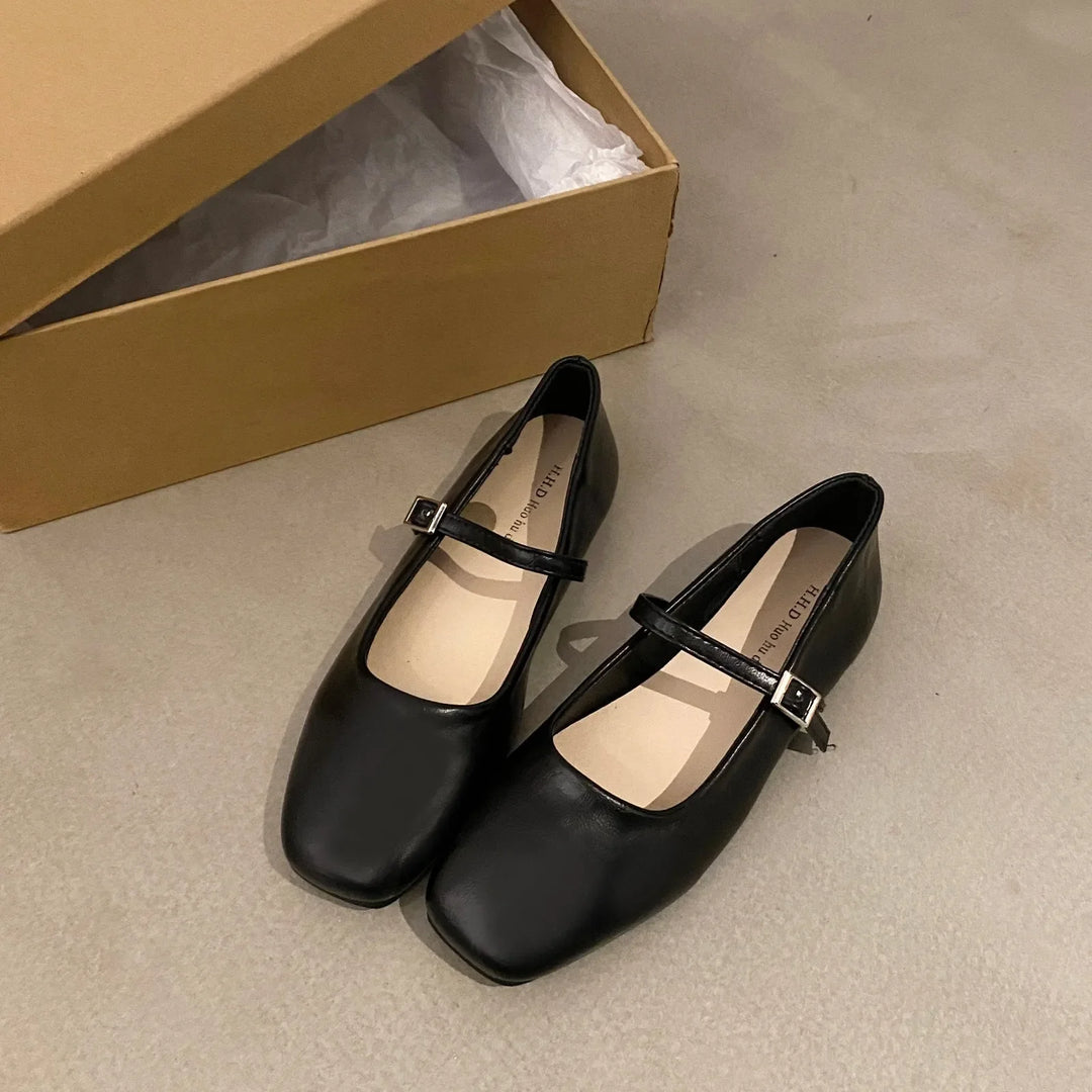 Square Head French Flats