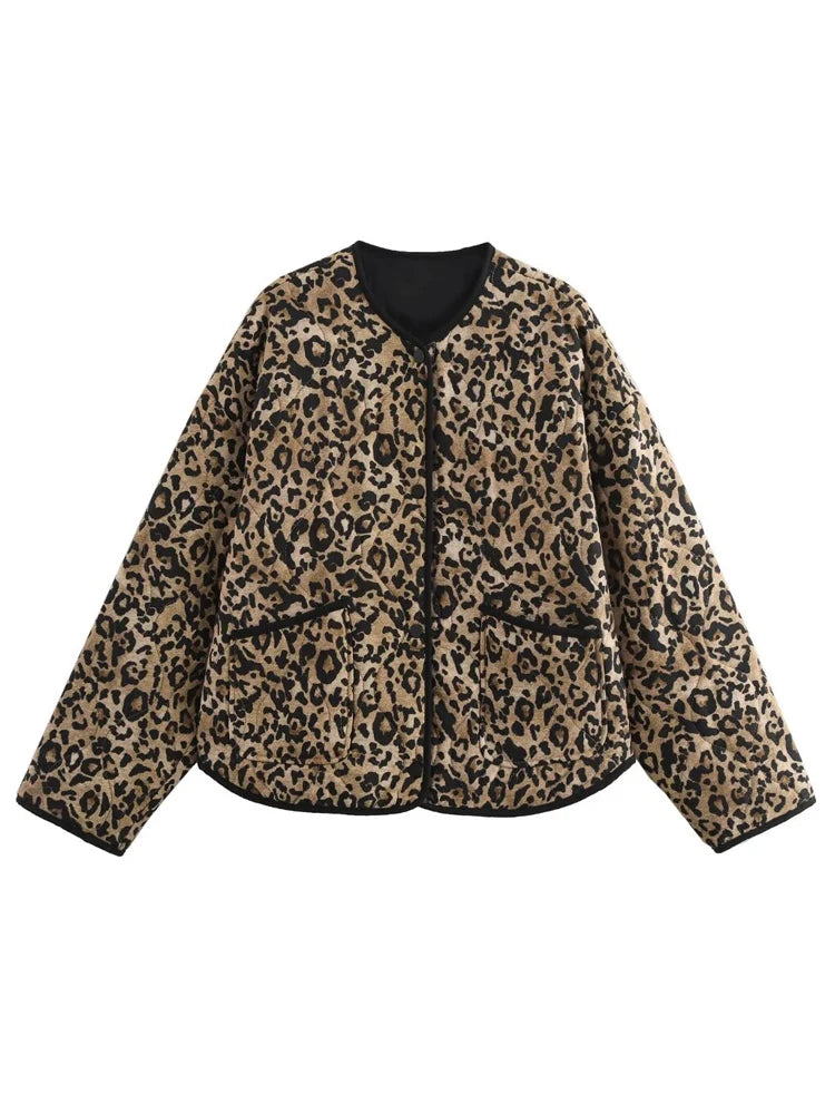 Leopard Quilted Jacket