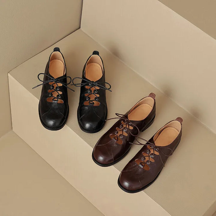 Round Toe Low Heel Shoes