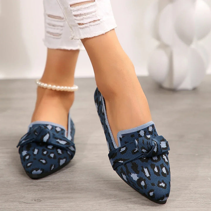 Bowtie Pointed Toe Loafers