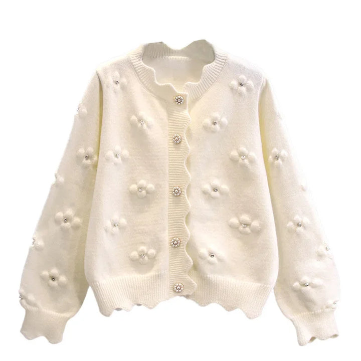 Embroidered Flower Sweater