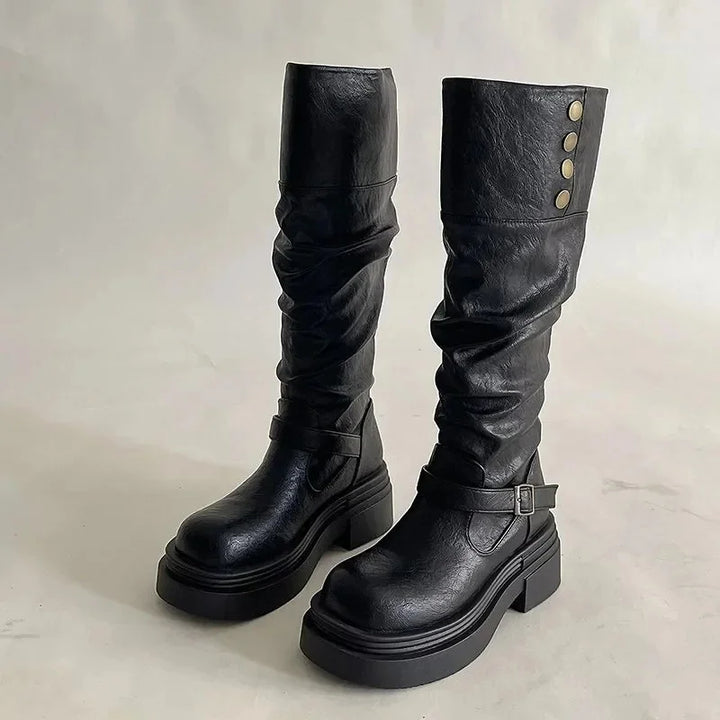 Knee High Dark Boots