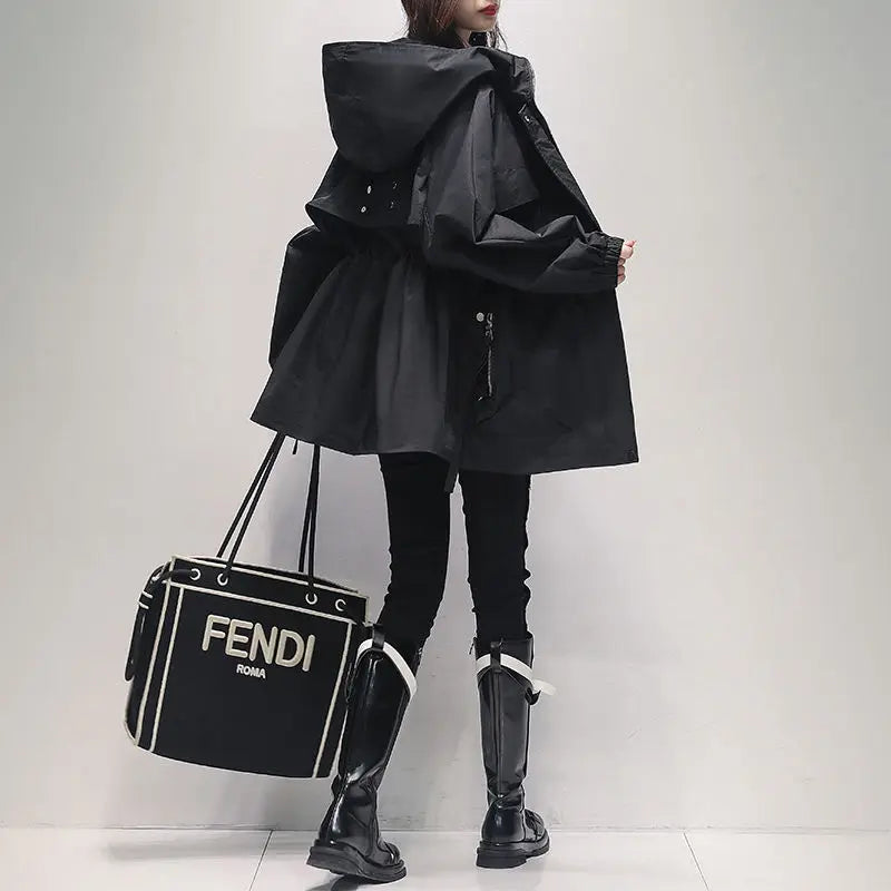 Light Hooded Trench Coat