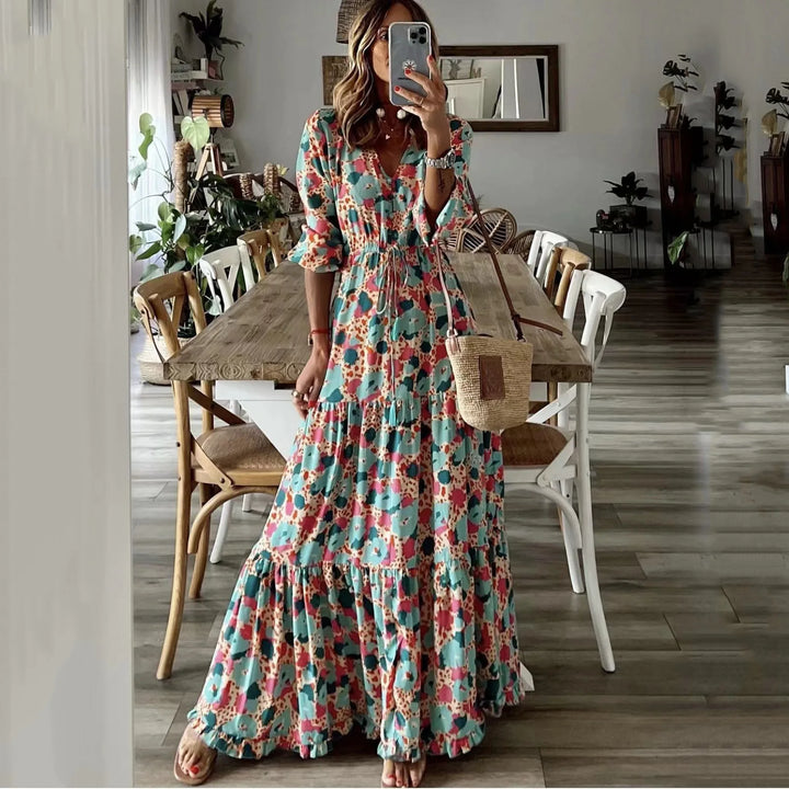 V-neck Maxi Dress