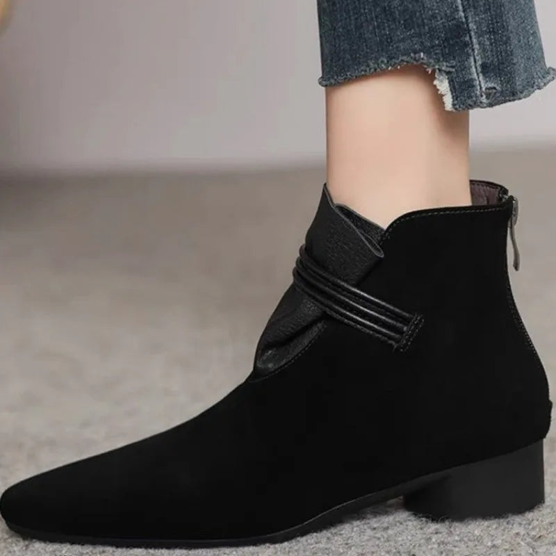 Low Heel Pointed Toe Shoes