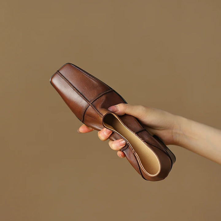 Square Toe Chunky Heels