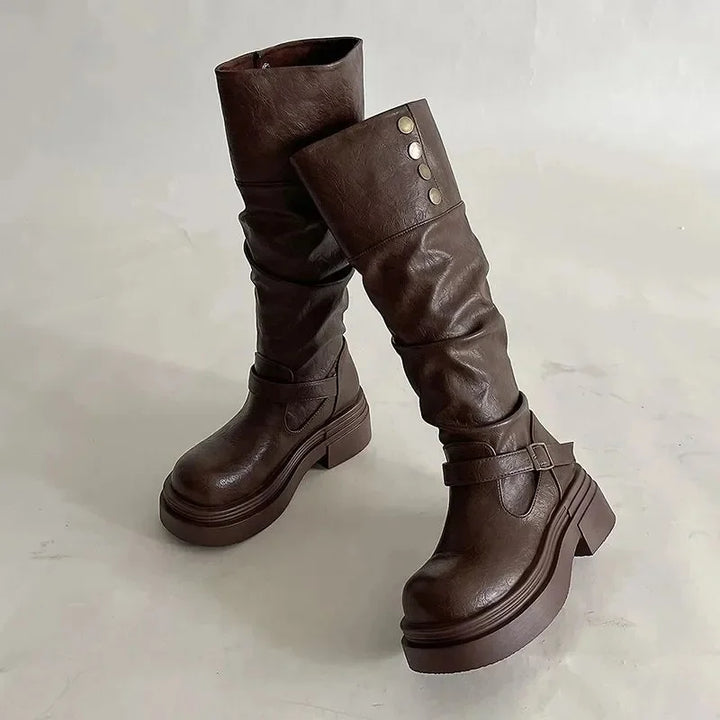 Knee High Dark Boots