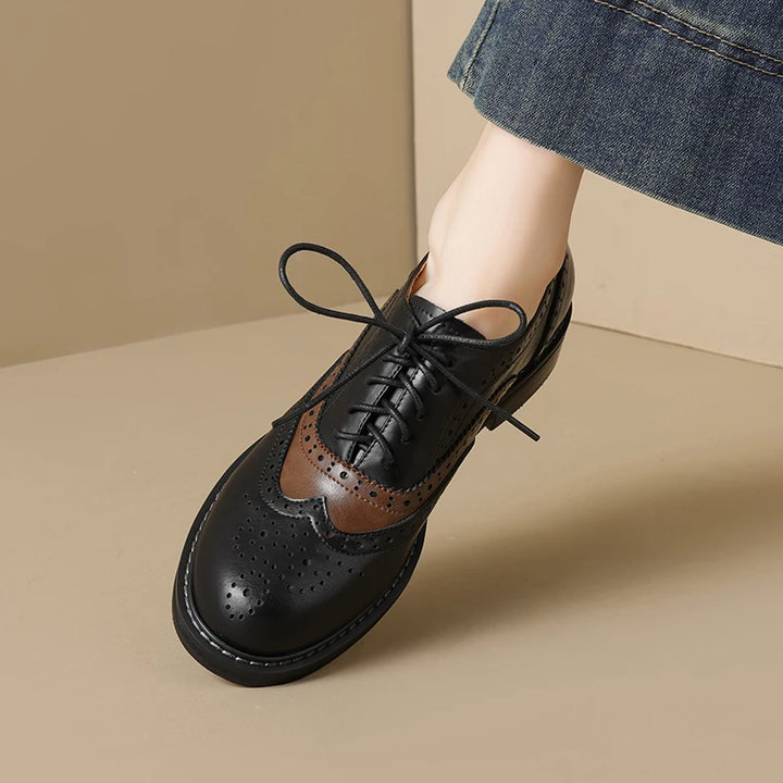 Lace Up Brogue Oxford Shoes